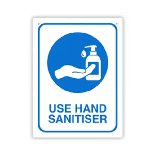 Durus Use Hand Sanitiser Wall Sign (225x300mm)