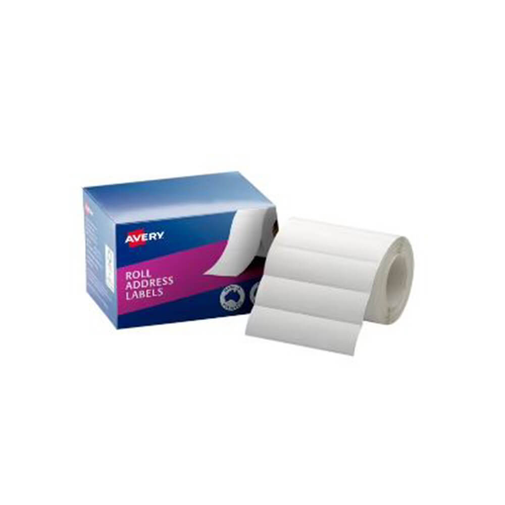 Avery Roll -adresseetiketter (kasse med 500)