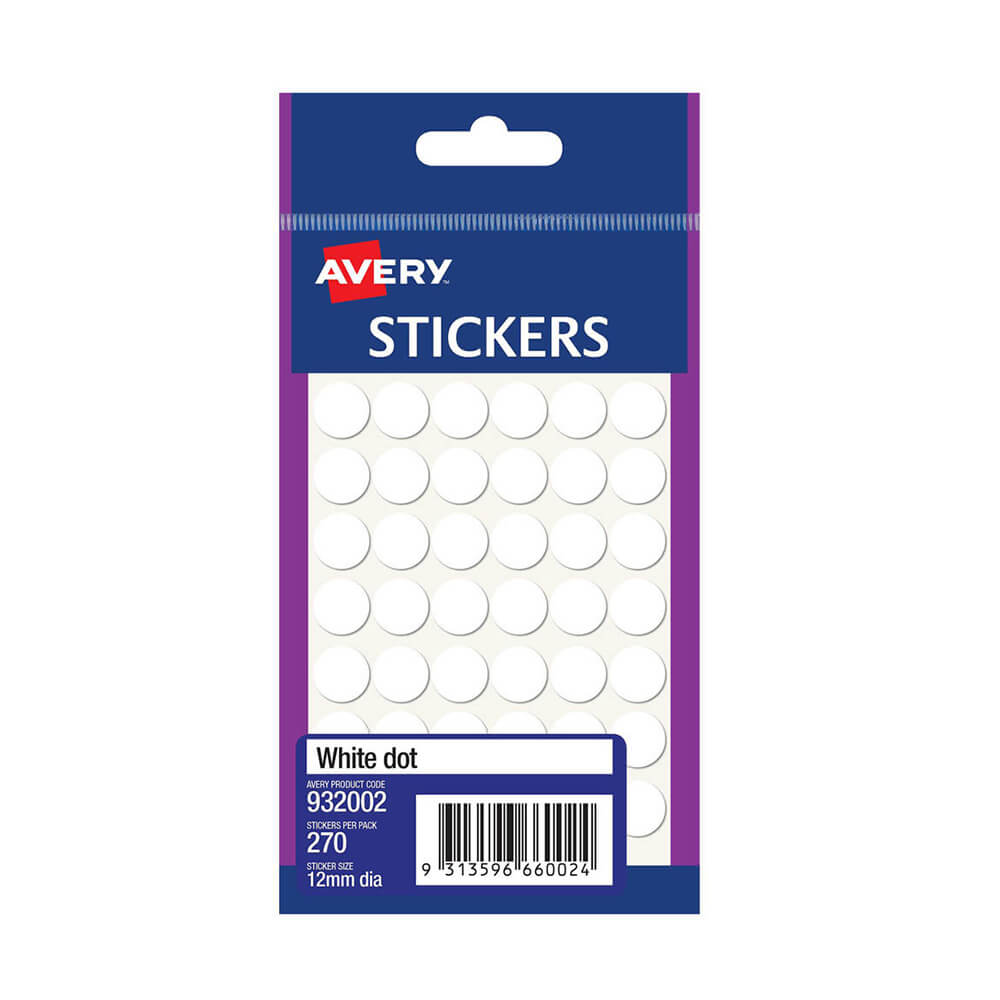 Avery 12mm dot label (pakket van 10)