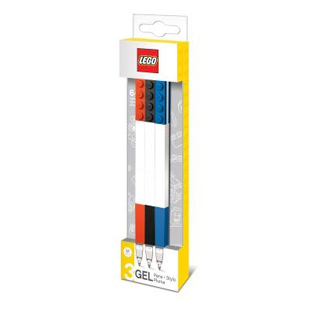 LEGO -gelpen met bouwbare bakstenen (wit)