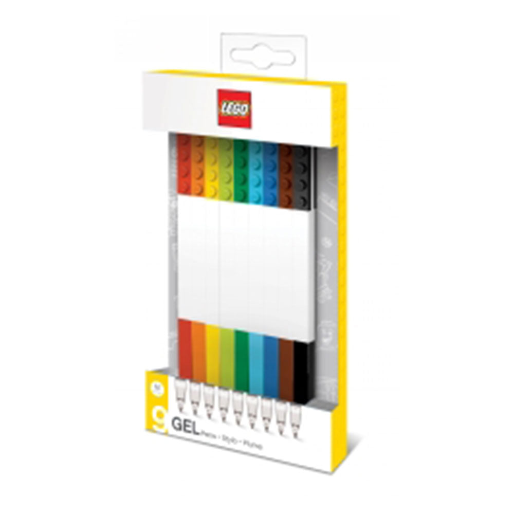 Penna gel Lego con mattoni costruibili (bianco)