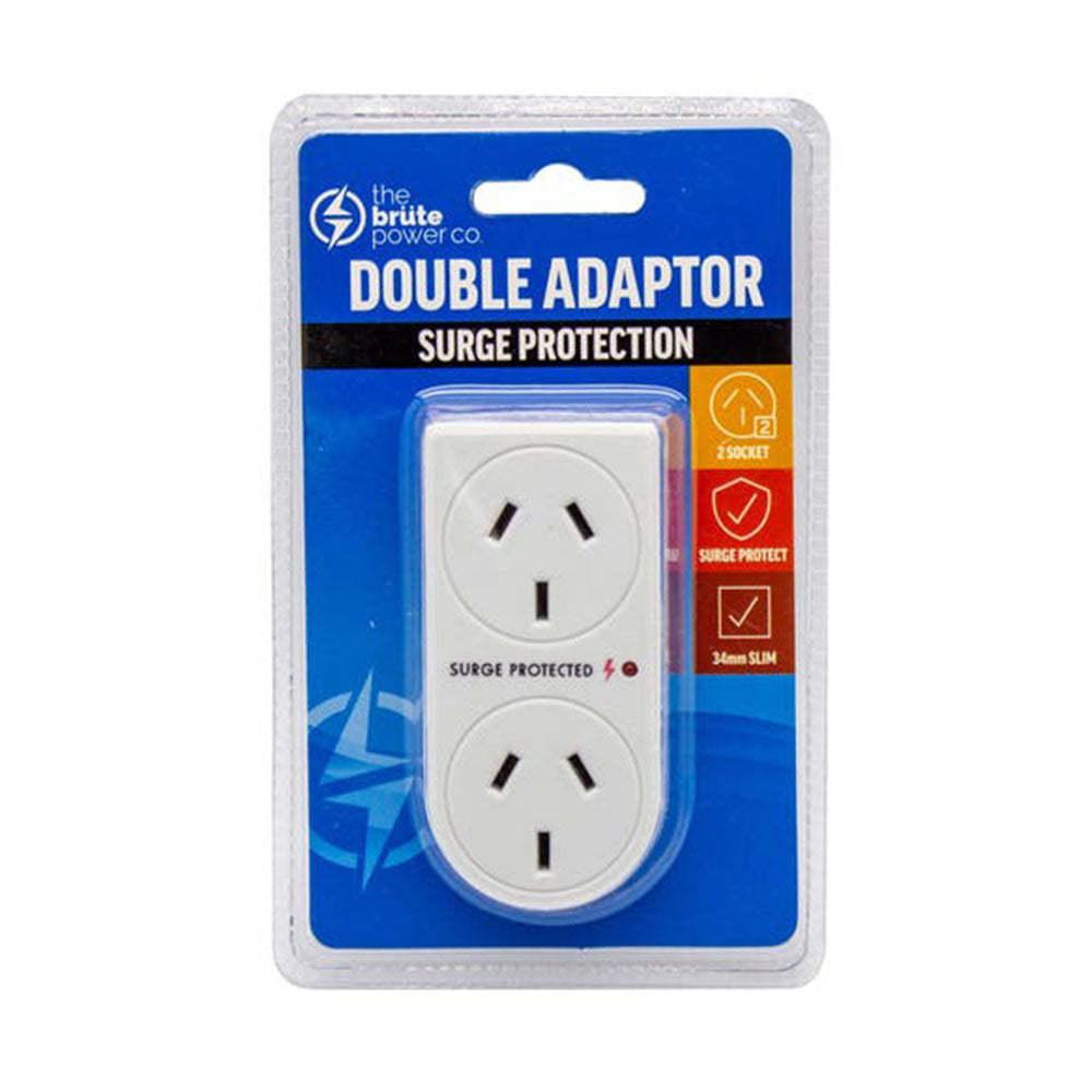 TBPC con adaptador doble de protección contra sobretensiones (blanco)