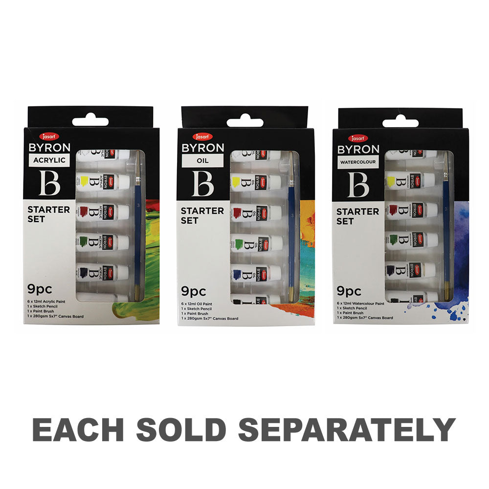 Jasart Byron Paint Starter Set (Pack of 9)