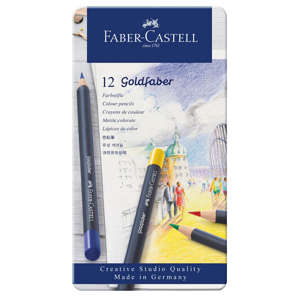 Faber-Castell Goldfaber fargeblyant i tinn