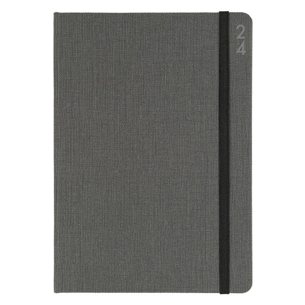 Debden Designer tekstureret stof A5 DTP 2024 Diary