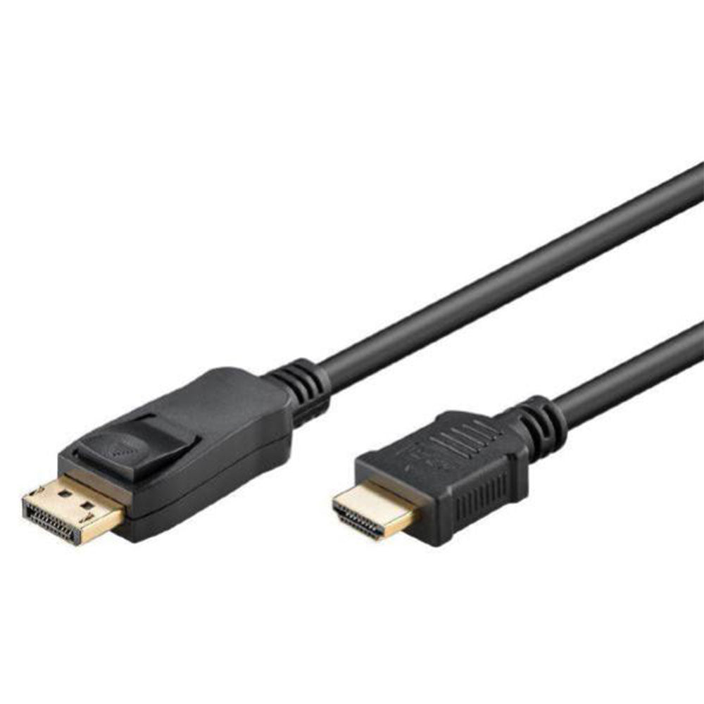 Shintaro -displaypoort naar HDMI mannelijke kabel (zwart)