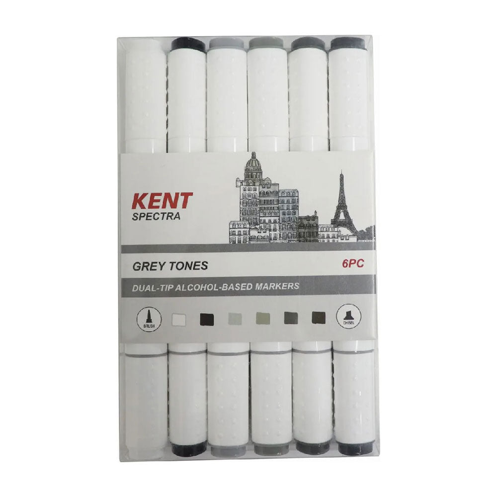 Kent Spectra Graphic Design Marker Set 6PCs