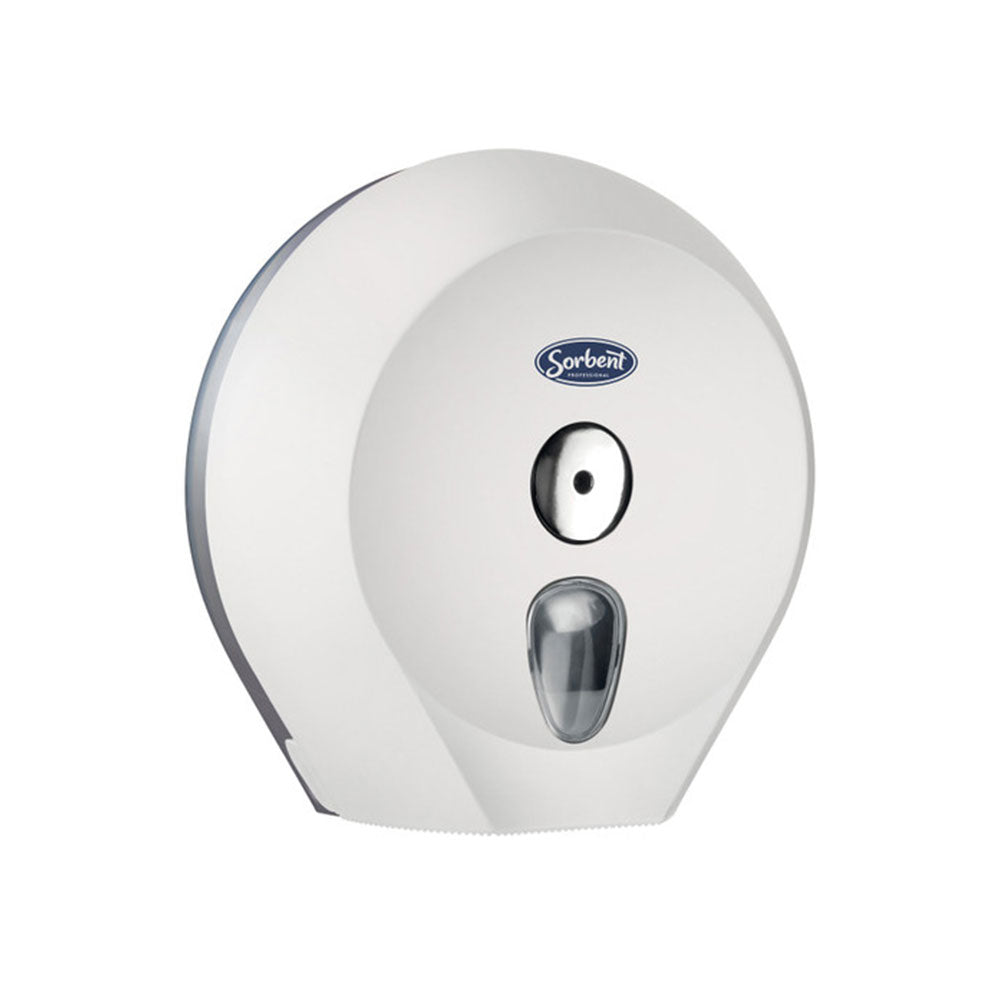 Sorbent Jumbo Vævs toiletrulle Dispenser (hvid)