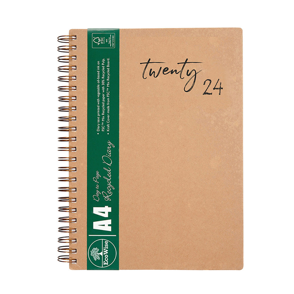 Cumberland Ecowise Kraft A4 2024 Diary