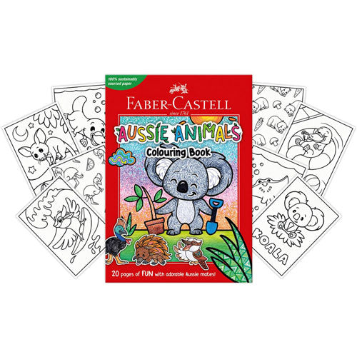 Faber-Castell Aussie Animals Colouring Book 20pg