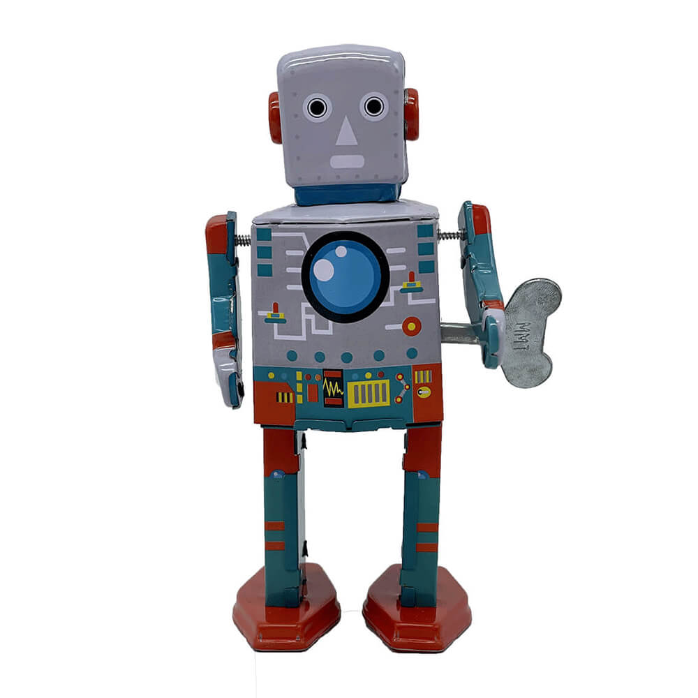 Mr. & Mrs. Tin Robot Toy 15cm