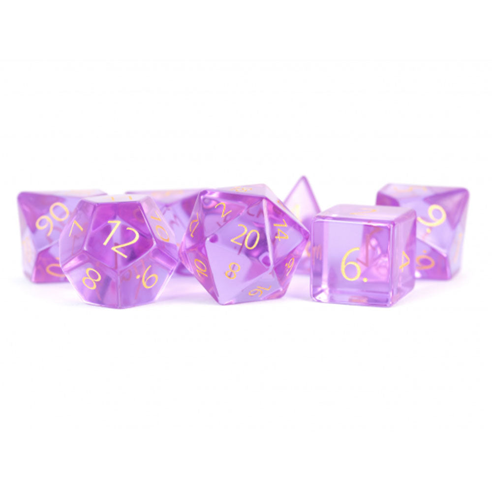 MDG Engraved Zircon Glass Birthstone Dice