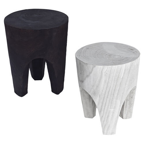 Arabella Paulownia Wooden Stool (40x32x32cm)