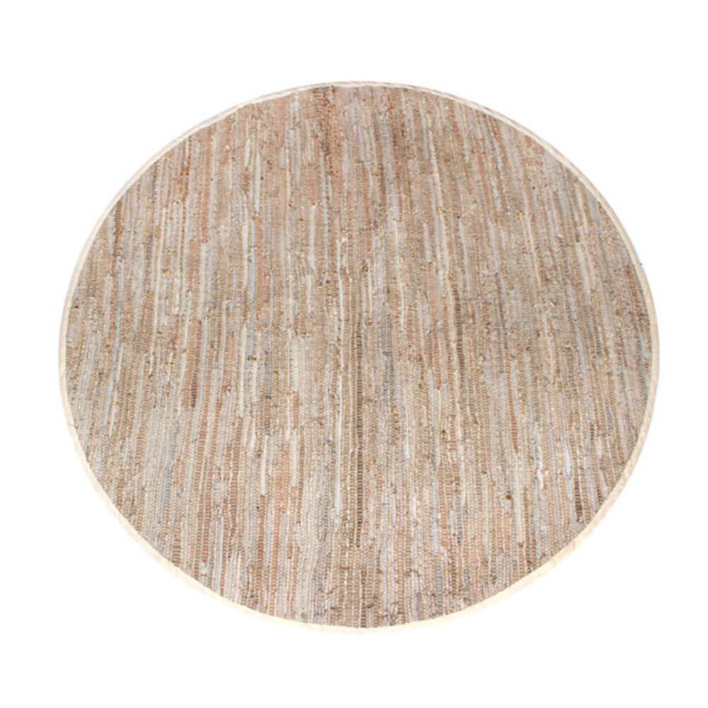 Dolomites Jute Cotton Round Floor Rug 150cm