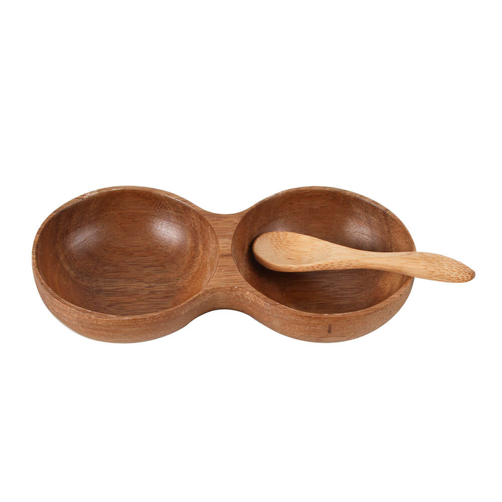 Antonine Acacia Wood Bowl og Spoon