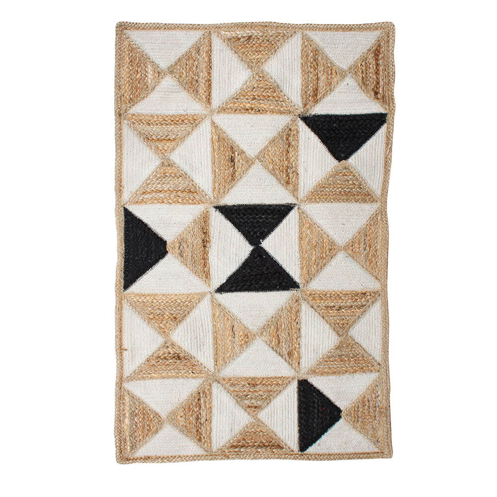 Holi Cotton Jute Braided Rug Prism