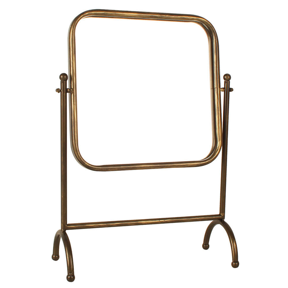 Nova Hinged Mirror Antique Brass Color (30x12x42cm)