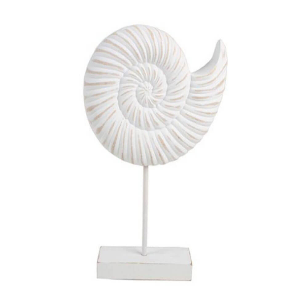 7 Seas Conch Wood Shell op stand