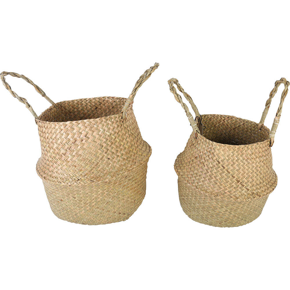 BYRON 2PCS Cestas de barriga dobráveis ​​dobráveis ​​30x27cm