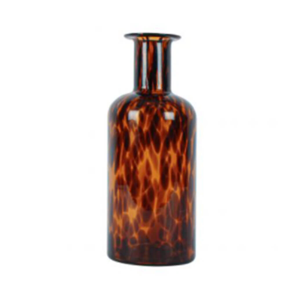 Easton Amber Leopard Print Vase