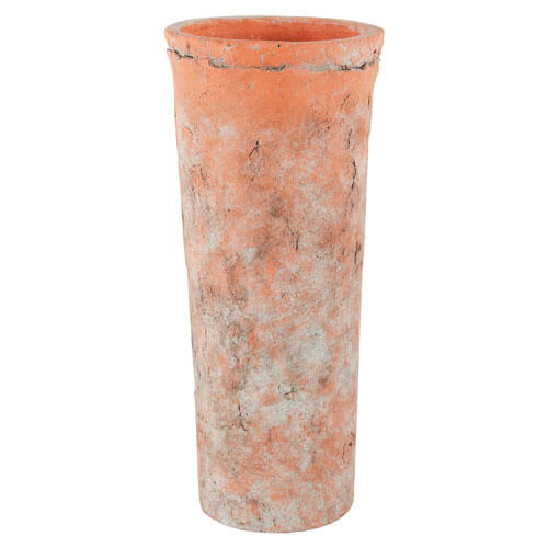 Sersi Antiqued Face Concrete Vase Terracotta