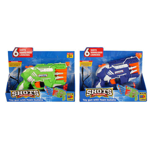 Shots Foam Bullet Gun (1pc Random Color)