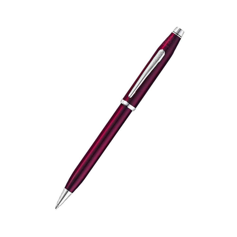 Century II doorzichtige pruim met rhodium pen