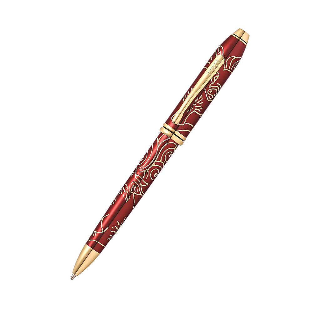 Townsend Year of Pig 23ct Gold Red Lac Pen