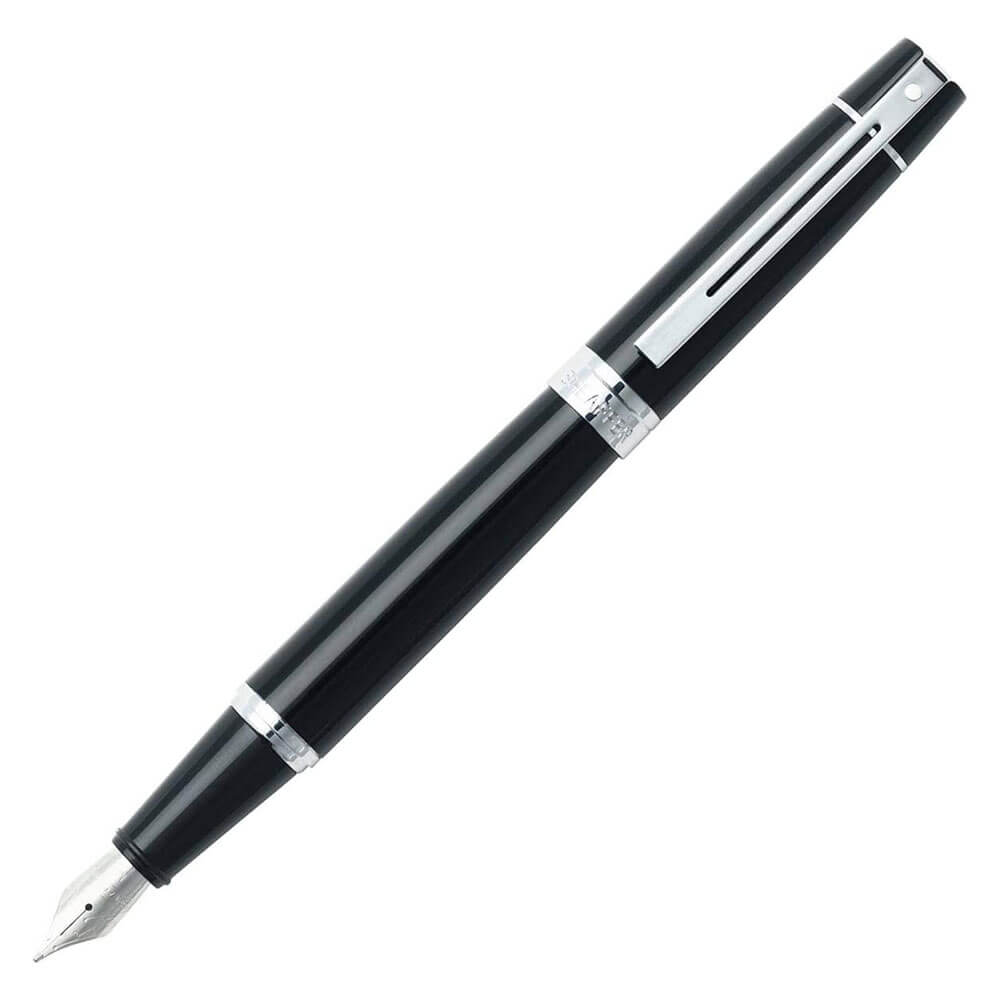 Sheaffer 300 Fine Fountain Pen (glanzend zwart)