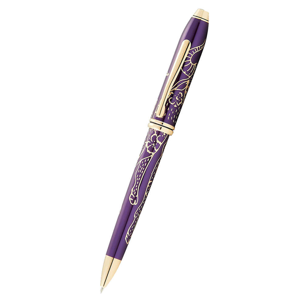 Townsend Plum Laquer 23CT Zodiac Ballpoint Pen