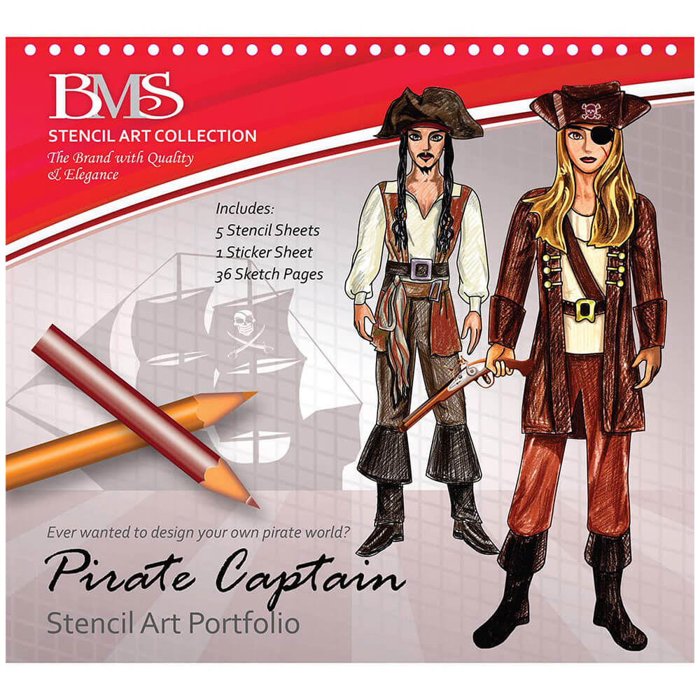 Pirate Captain Stencil Art Portfolio