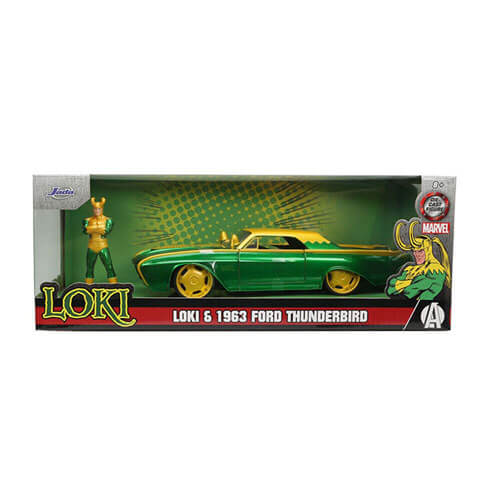 Marvel Comics Loki & 1963 Ford Thunderbird 1:24 Scale