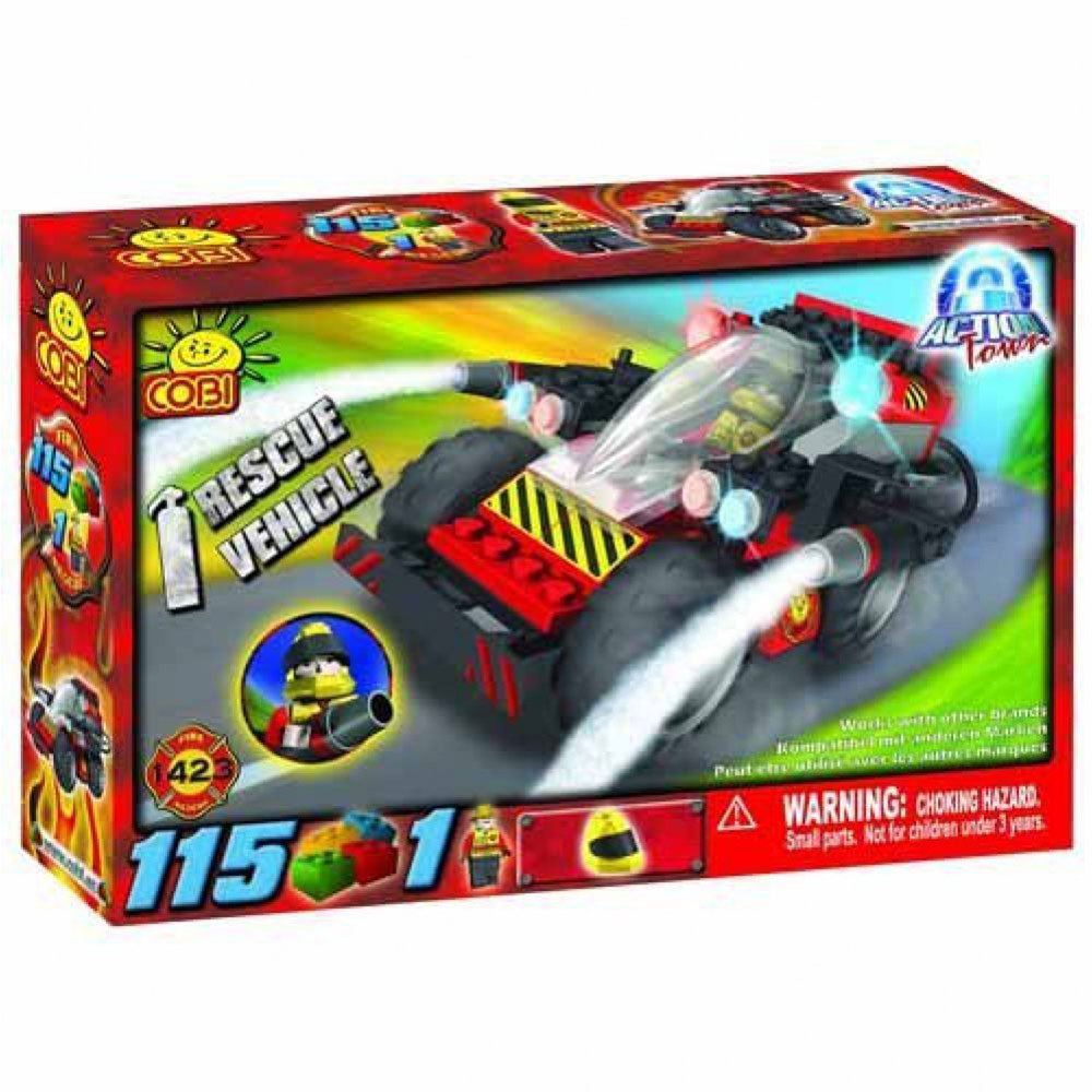 Action Town 115 Piece Rescue Vehicle Construction Set