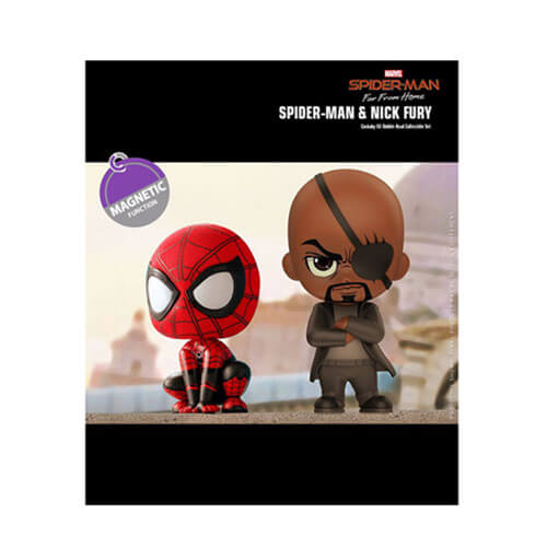 Spider-Man Far From Home & Nick Fury Cosbaby Set