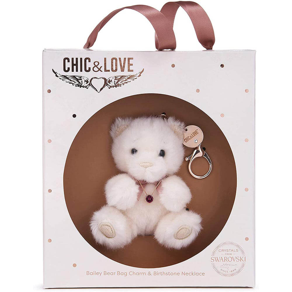 Chic & Love Bailey Bear Bag Charm et Collier