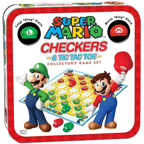 Super Mario Combo Checkers/Tic Tac Toe (Tin)