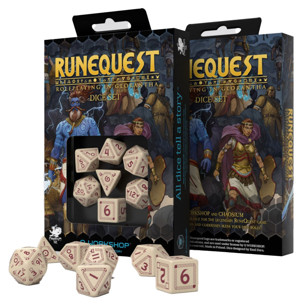 Q workshop runequest dados 7pcs