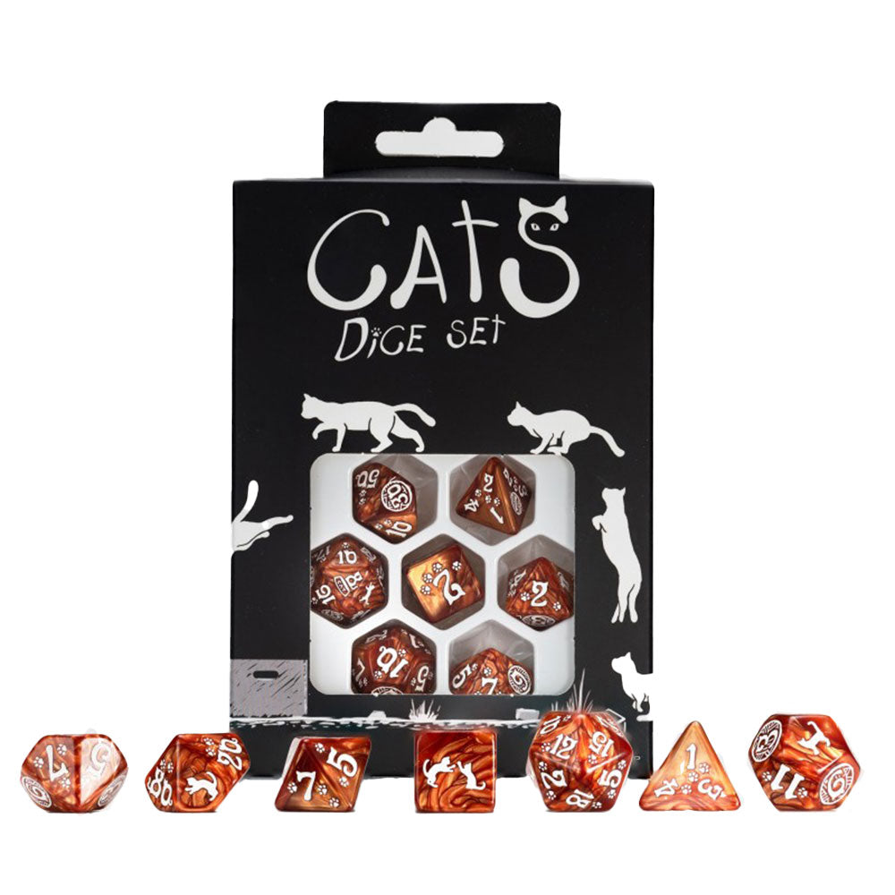 Q Workshop Cats Dice Set 7pcs