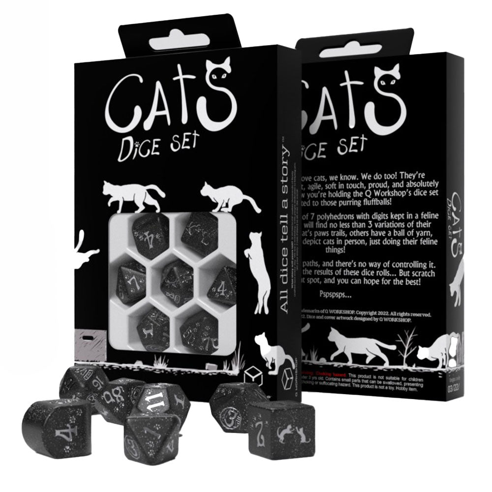 Q Workshop Cats Dice Set 7pcs