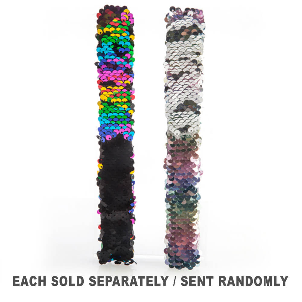 Colour Flip Sequin Snap Band