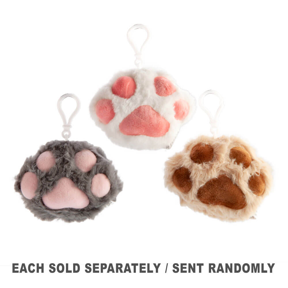 Furever Pets Cat Paw Plush Keychain