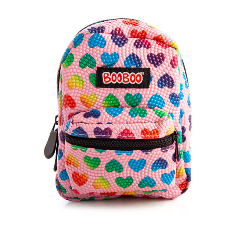 Pink Rainbow Hearts BooBoo Backpack Mini