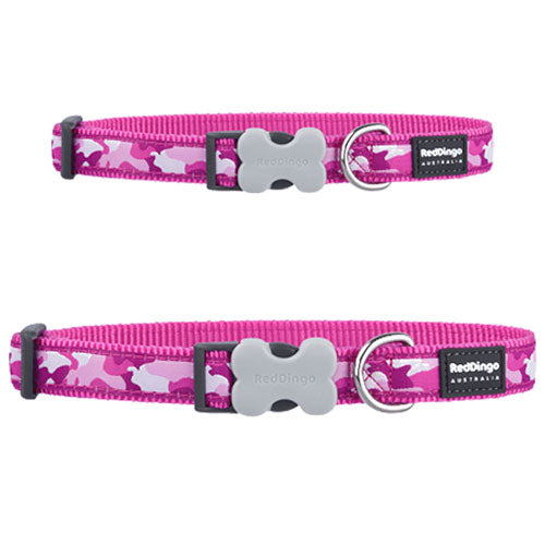 Camouflage Dog Collar (Hot Pink)