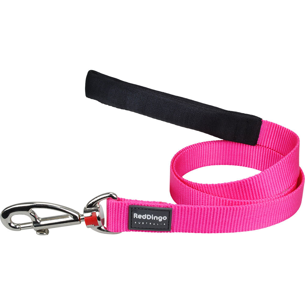 Classic Dog Lead (rosa quente)