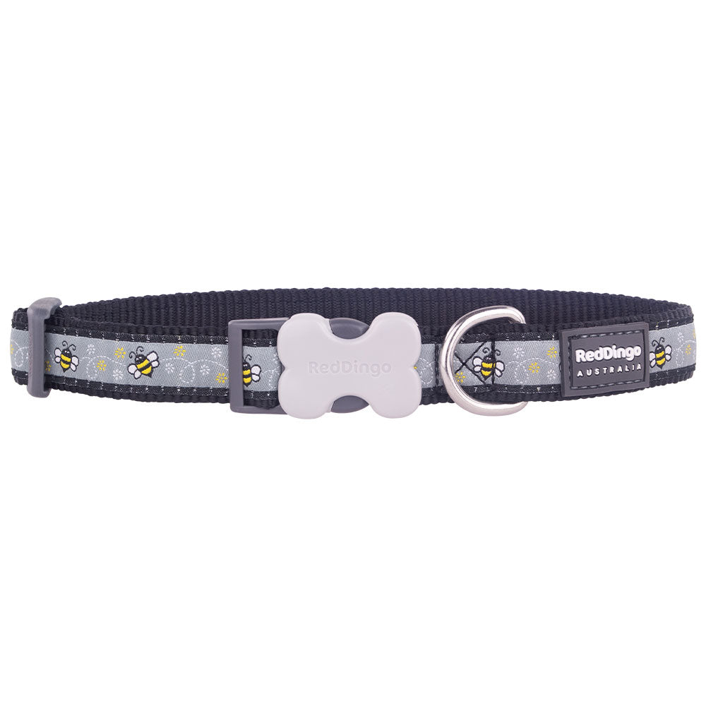 Collar de perro abejorros (negro)