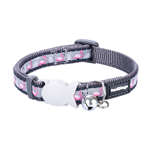 Flamingo Cat Collar (Cool Grey)