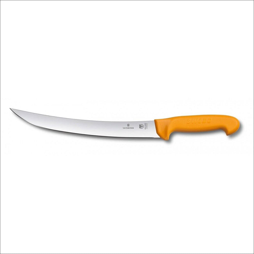 Swibo Curved Stiff Blade Butcher's Knife (Yellow)