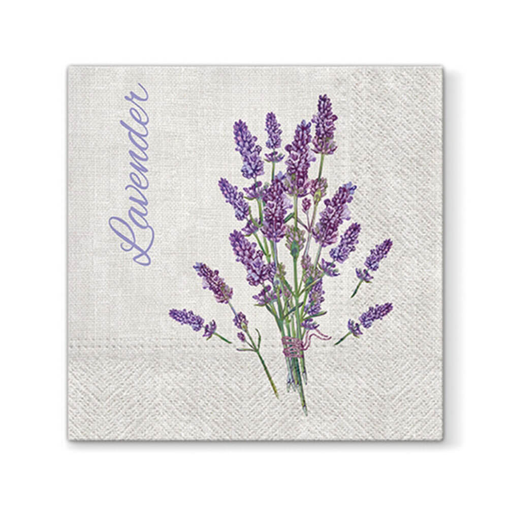 Paw Lavender Lunch Serviett 33cm (20pk)