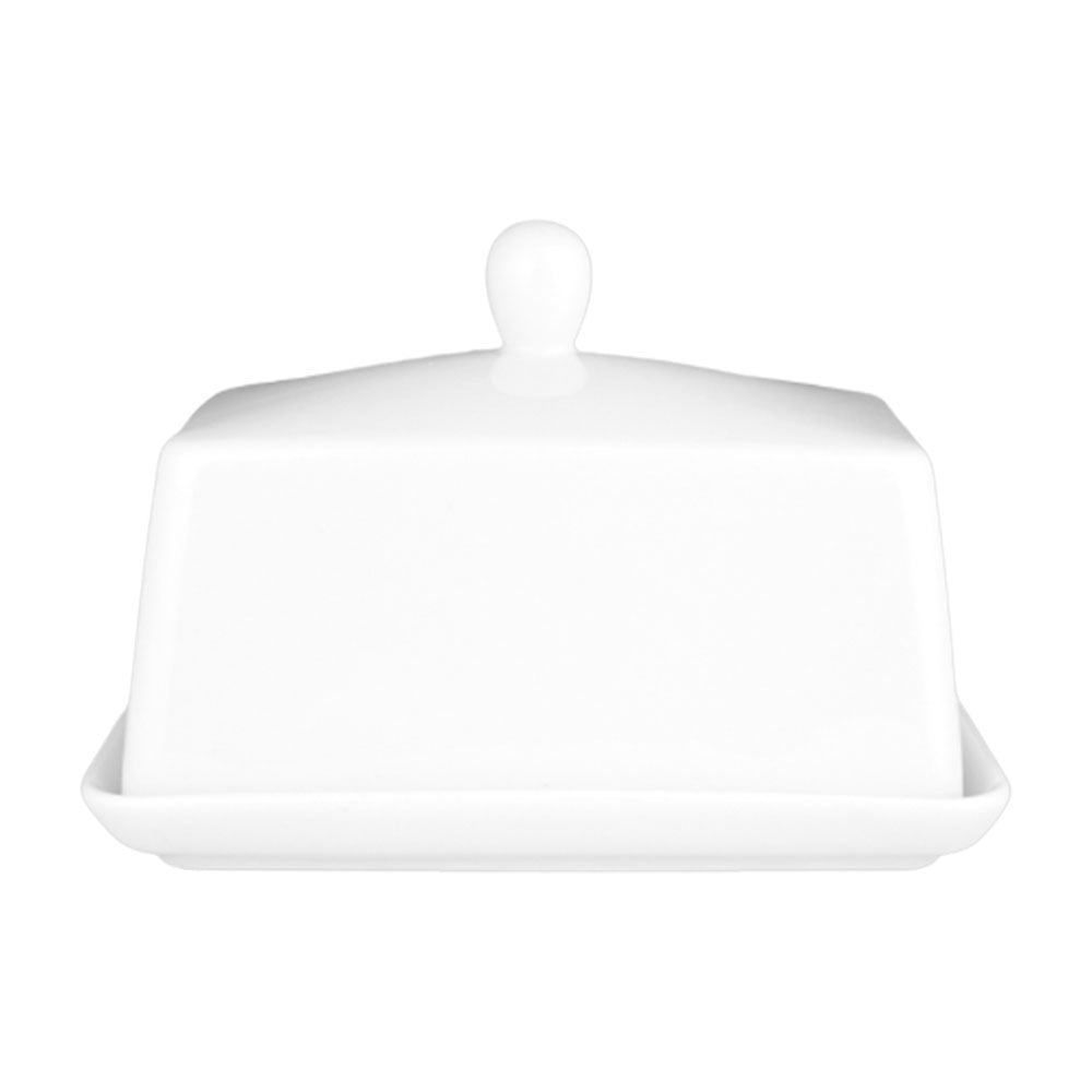 Wilkie New Bone Porcelain Butter Dish (16x11cm)