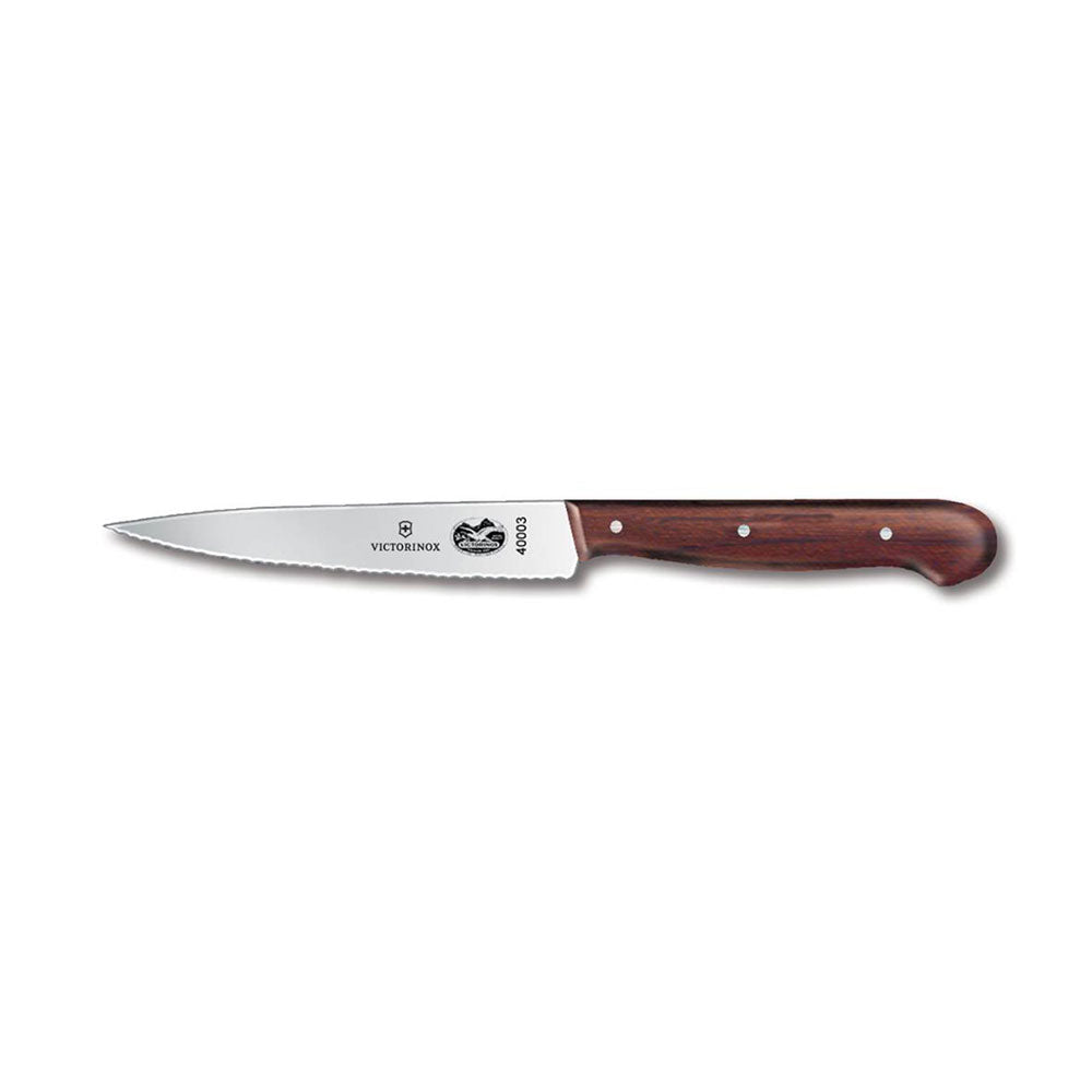 Victorinox Cooks Wavy Edge Caymving Knife (Rosewood)